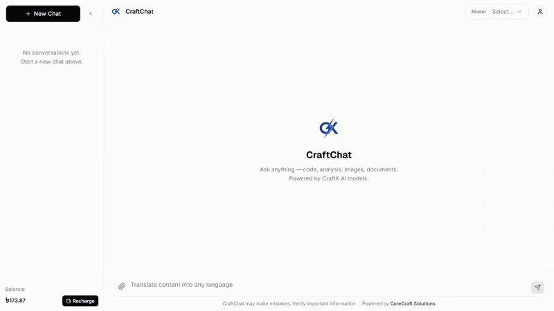 CraftChat — multiple AI models responding in parallel
